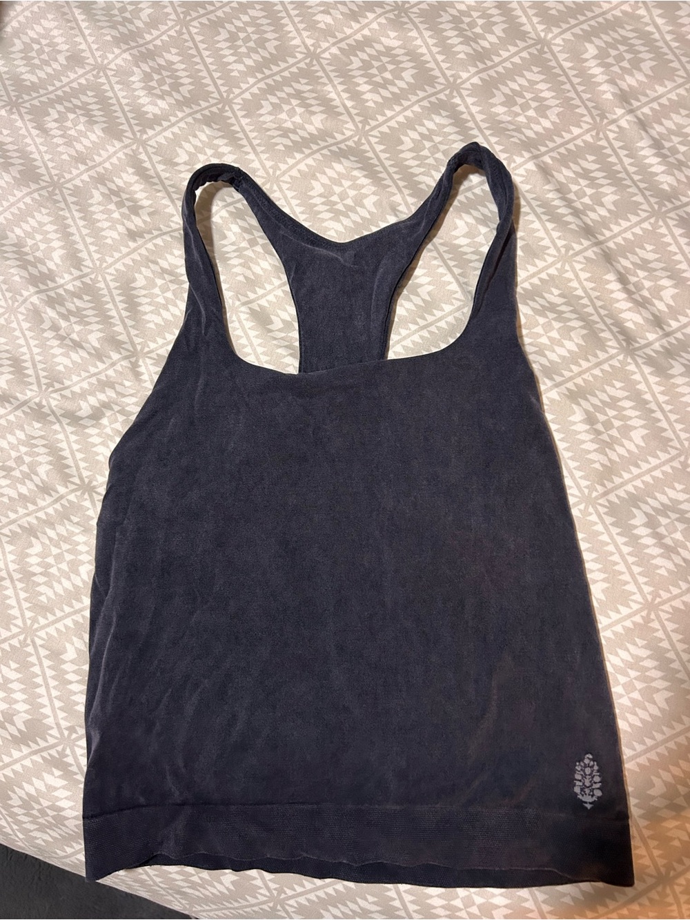 Free People Black Racerback Tank Top